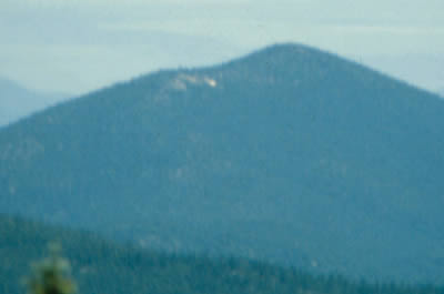 WWII B-24 Wreckage (light dot on mountain)