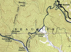 Topo map of our Day 5 hike.