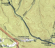 Topo map of our Day 6 hike.